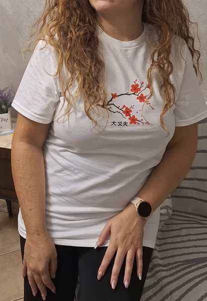 All is Well Tee | Japanese Red Cherry Sakura Blossom Hidden Mantra T-Shirt