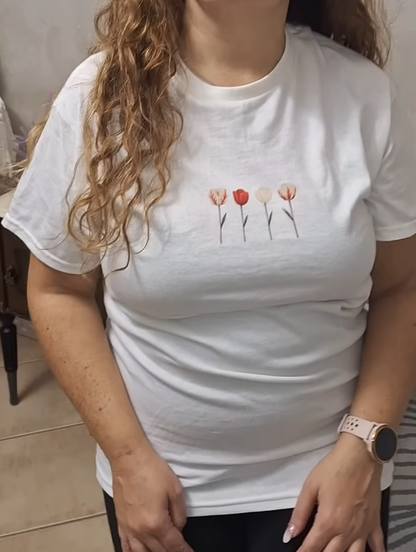 My Safe Place Tee | Tulip Watercolour Gift for Her T-Shirt