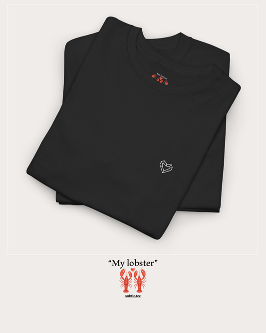 My Lobster Tee | Minimalist Valentine Hidden Message T-Shirt for Him