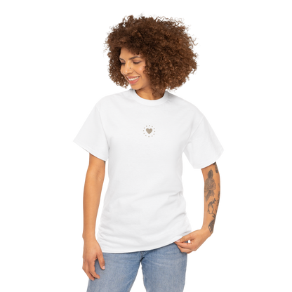 Heart Tee | Hearts and Stars Hidden Manifestation Message T-Shirt