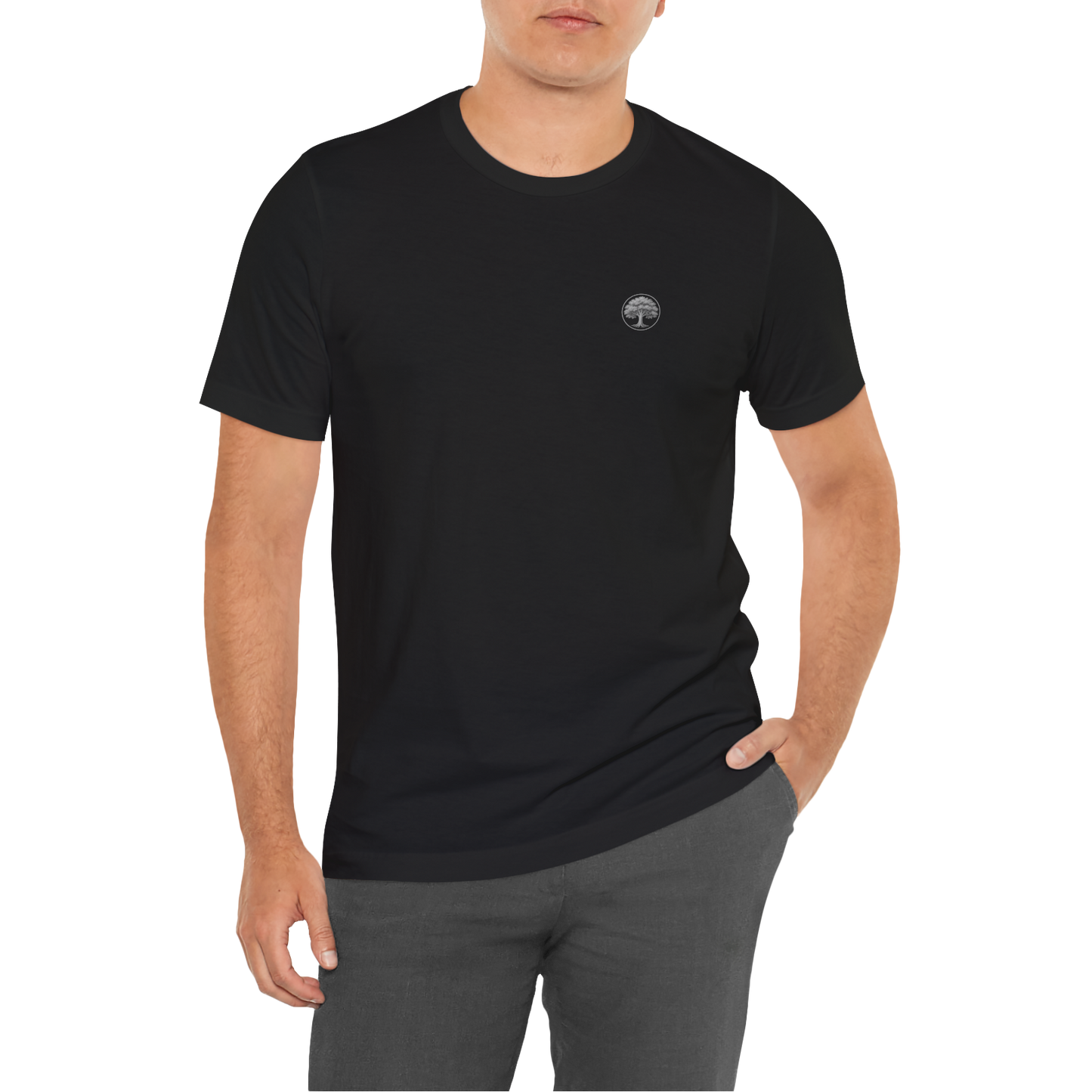 Oak Tree Tee | Minimalist Strength & Wisdom T-Shirt for Dad or Him