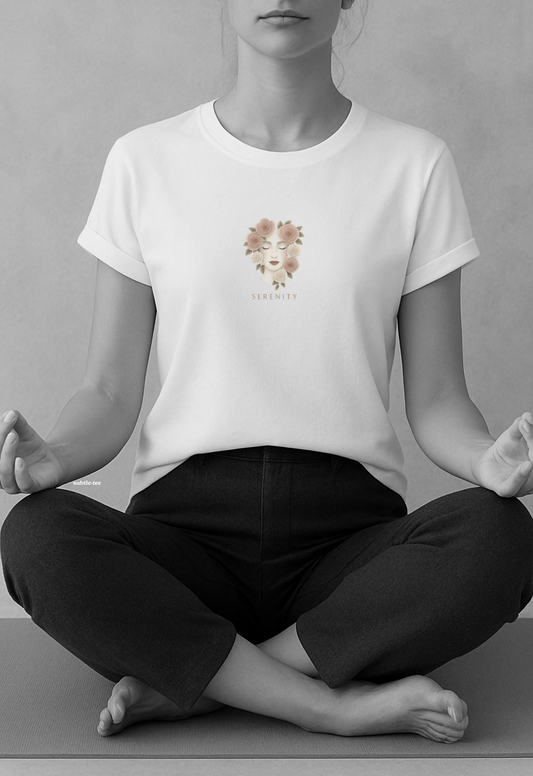Serenity Yoga Meditation T-Shirt design