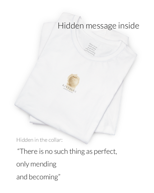 Kintsugi Tee | Japanese Minimalist Hidden Message T-Shirt