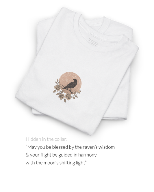 Raven Tee | Gothic Moon Halloween T-Shirt