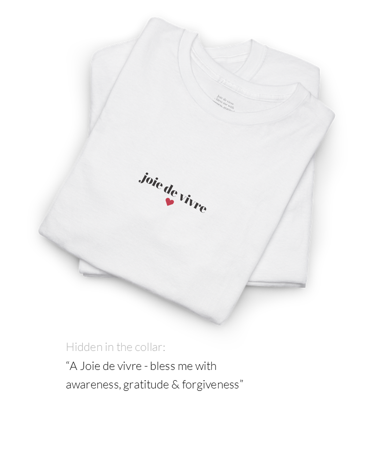Joie de Vivre Tee | Life-Affirming Hidden Message T-Shirt