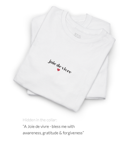 Joie de Vivre Tee | Life-Affirming Hidden Message T-Shirt