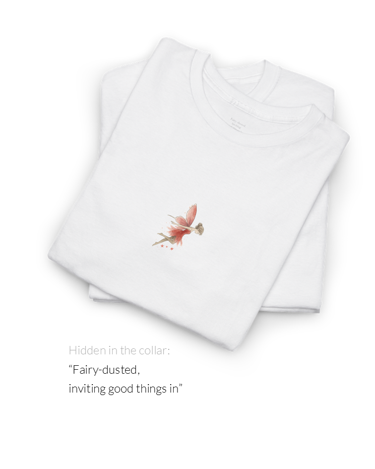 Fairy Tee | Minimalist Fairy Illustration Good Luck T-Shirt
