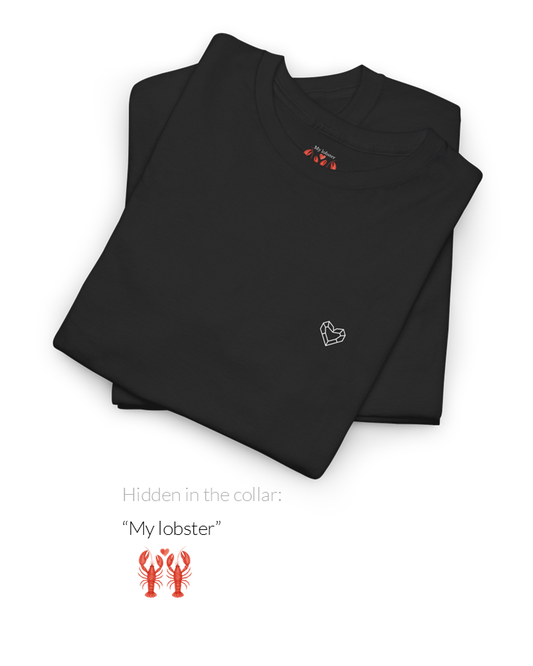 My Lobster Tee | Minimalist Valentine Hidden Message T-Shirt for Him