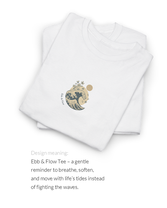 Ebb & Flow Tee | Hokusai Wave & Moon Inspirational T-Shirt