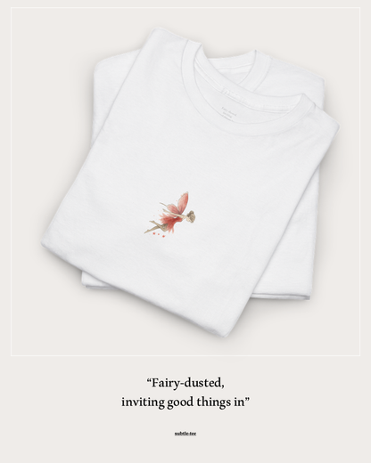 Fairy Tee | Minimalist Fairy Illustration Good Luck T-Shirt