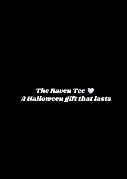 Raven Tee | Gothic Moon Halloween T-Shirt
